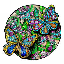Cargar imagen en el visor de la galería, Puzzle de madera - Mariposas
