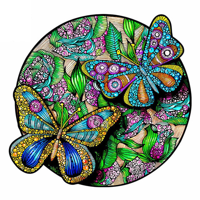 Puzzle de madera - Mariposas