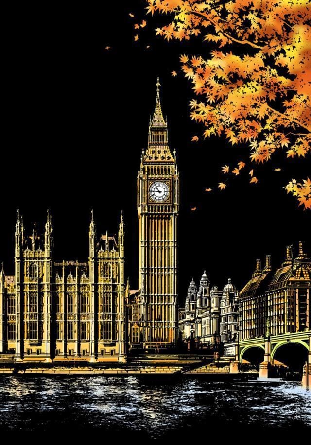 Arte Para Rascar - Arte Para Rascar - Big Ben En Londres - Figuredart