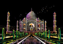Cargar imagen en el visor de la galería, Arte Para Rascar - Arte Para Rascar - Mausoleo Del Taj Mahal En India - Figuredart