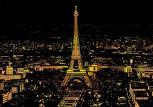 Cargar imagen en el visor de la galería, Arte Para Rascar - Arte Para Rascar - Panorama de La Torre Eiffel - Figuredart