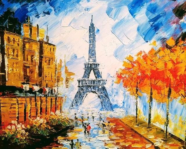 Pintar por números - Hermosa Torre Eiffel