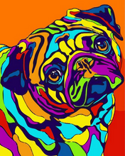 Cargar imagen en el visor de la galería, Pintar por números - Pop Art de Perros y Colores