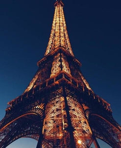 Pintar por números - La Torre Eiffel vista por la noche