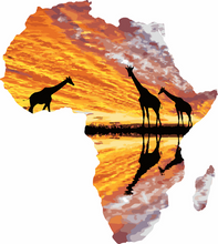 Cargar imagen en el visor de la galería, Pintar por números - África y jirafas