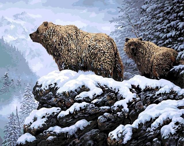 Pintar por números - Los osos