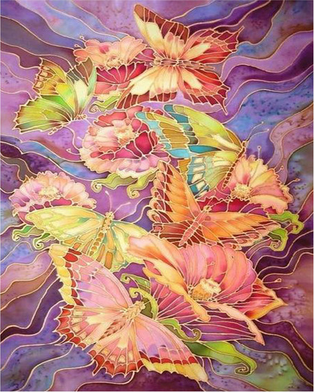 Pintar por números - Las mariposas