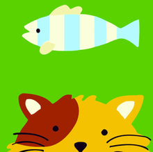 Cargar imagen en el visor de la galería, Pintar por números niños - Gato y pescado