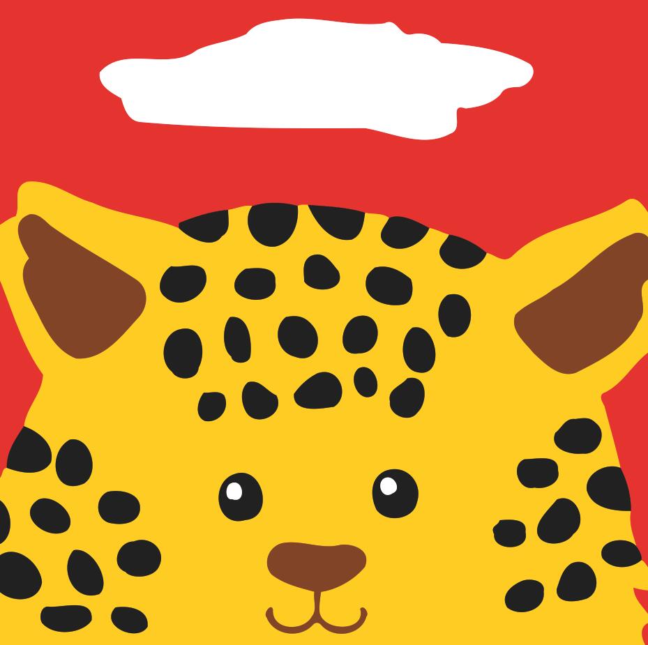 Pintar por números niños - Leopardo