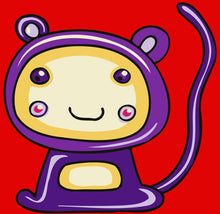 Cargar imagen en el visor de la galería, Pintar por números niños - Mono púrpura