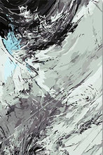 Cargar imagen en el visor de la galería, Pintar Por Números - Abstracto Blanco Y Negro - Figuredart - Pintura Abstracta