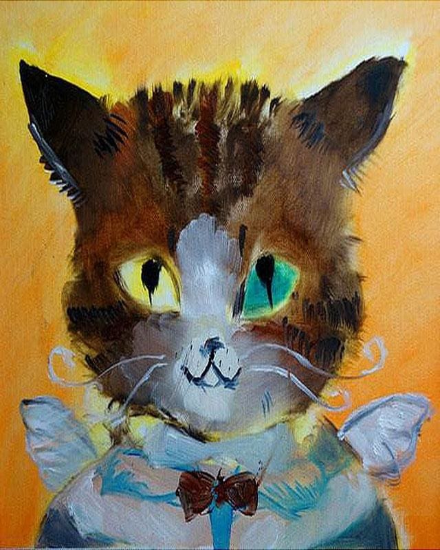 Pintar Por Números - Ángel De Gato - Figuredart - Animales Gatos