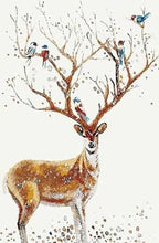 Cargar imagen en el visor de la galería, Pintar Por Números - Aves Con El Ciervo - Figuredart - Animales