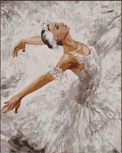 Pintar Por Números - Bailarina Blanca - Figuredart - Baile