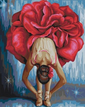 Cargar imagen en el visor de la galería, Pintar Por Números - Bailarina En Forma De Flor - Figuredart - Baile Flores Novedades