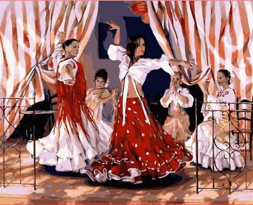 Pintar Por Números - Baile Español - Figuredart - Baile