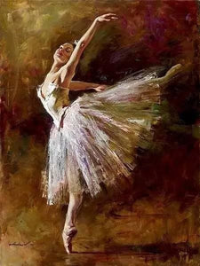 Pintar Por Números - Ballet Blanco - Figuredart - Baile