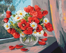 Cargar imagen en el visor de la galería, Pintar Por Números - Botella De Amapola - Figuredart - Flores