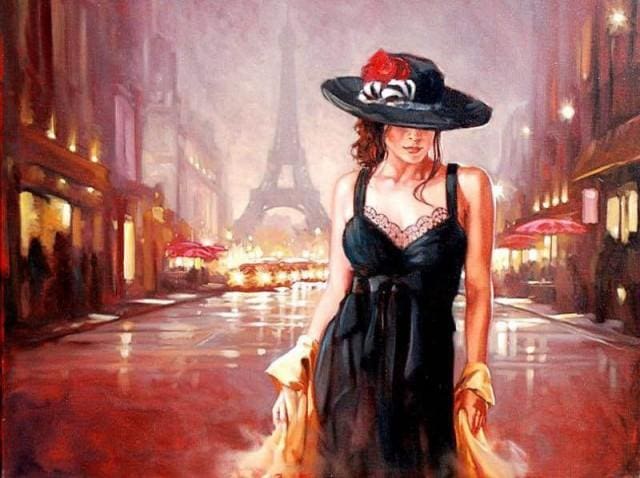 Pintar Por Números - Calles Femeninas De París - Figuredart - Ciudades Romanticismo