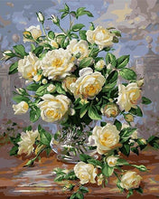 Cargar imagen en el visor de la galería, Pintar Por Números - Camelias Blancas - Figuredart - Flores