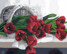 Cargar imagen en el visor de la galería, Pintar Por Números - Canasta De Rosas - Figuredart - Flores