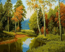 Cargar imagen en el visor de la galería, Pintar Por Números - Cascada Del Río Salvaje - Figuredart - Paisajes