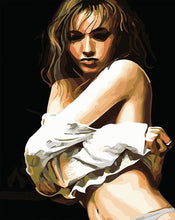 Cargar imagen en el visor de la galería, Pintar Por Números - Dispuesta A Desnudarse - Figuredart - Desnudos Romanticismo