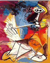 Cargar imagen en el visor de la galería, Pintar Por Números - El Hombre Abstracto Con La Tubería - Figuredart - Retrato