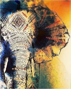 Pintar Por Números - Elefantes asiáticos