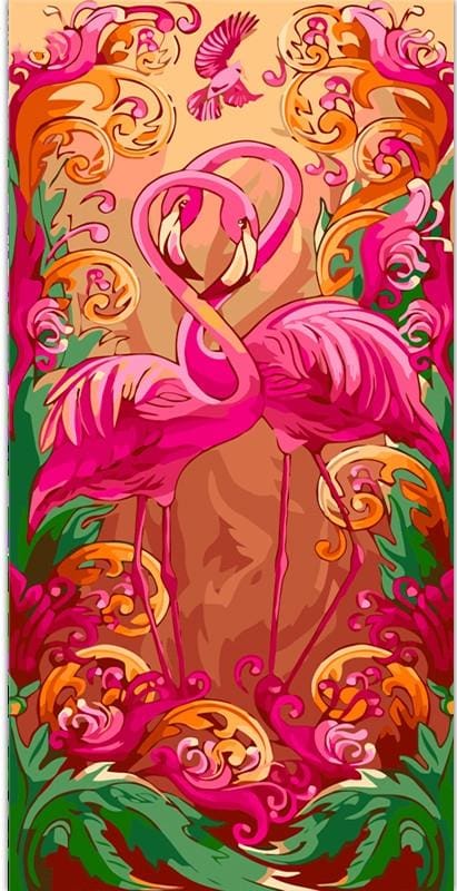 Pintar Por Números - Flamencos Rosas - Figuredart - Animales