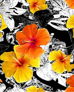 Pintar Por Números - Flor De Hibisco Amarillo - Figuredart - Flores