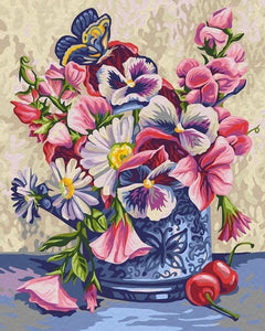 Pintar Por Números - Flores De La Cereza 1 - Figuredart - Flores