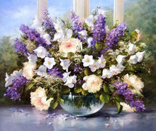 Cargar imagen en el visor de la galería, Pintar Por Números - Flores De Lavanda - Figuredart - Flores