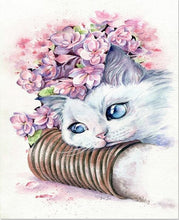Cargar imagen en el visor de la galería, Pintar Por Números - Gatito 1 - Figuredart - Animales Flores