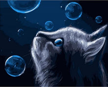 Cargar imagen en el visor de la galería, Pintar Por Números - Gato Azul - Figuredart - Animales Gatos