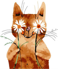 Cargar imagen en el visor de la galería, Pintar Por Números - Gato Cojedor - Figuredart - Animales Gatos