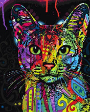 Cargar imagen en el visor de la galería, Pintar Por Números - Gato Pop Art - Figuredart - Animales Gatos Pop Art