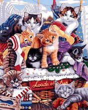 Cargar imagen en el visor de la galería, Pintar Por Números - Gatos - Figuredart - Animales Gatos