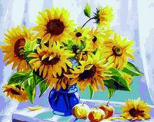 Cargar imagen en el visor de la galería, Pintar Por Números - Girasol - Figuredart - Flores