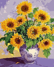 Cargar imagen en el visor de la galería, Pintar Por Números - Girasoles Eternas - Figuredart - Flores