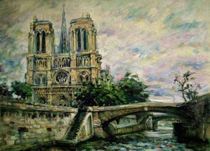 Pintar Por Números - Gris Notre Dame - Figuredart - Ciudades