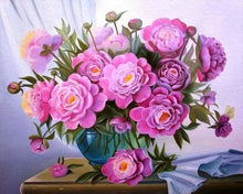 Cargar imagen en el visor de la galería, Pintar Por Números - Jarrón De Corazón Amarillo Rosa - Figuredart - Flores