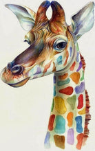 Cargar imagen en el visor de la galería, Pintar Por Números - Jirafa Colorida - Figuredart - Animales Jirafas