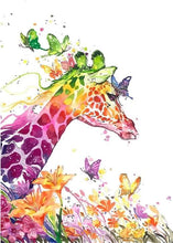 Cargar imagen en el visor de la galería, Pintar Por Números - Jirafa Colorido - Figuredart - Animales Jirafas