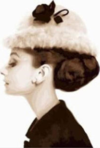 Pintar Por Números - La Elegante Hepburn - Figuredart - Retrato
