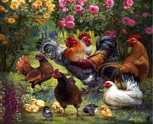 Cargar imagen en el visor de la galería, Pintar Por Números - La Familia Del Gallo - Figuredart - Animales Flores