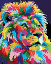 Cargar imagen en el visor de la galería, Pintar Por Números - León Pintado - Figuredart - Animales Leones