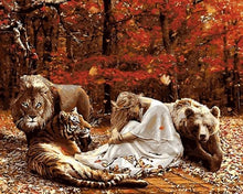 Cargar imagen en el visor de la galería, Pintar Por Números - Leones Tigres Y Osos - Figuredart - Animales Leones Osos Tigres