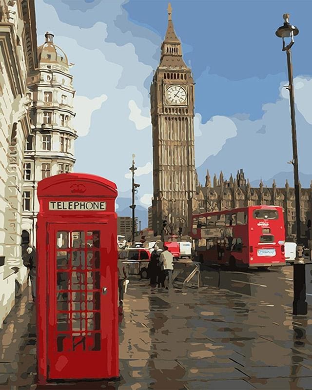 Pintar por números - Londres - Pinta un cuadro