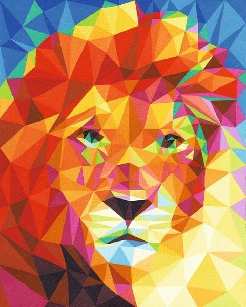 Pintar Por Números - Magnífico León - Figuredart - Animales Leones